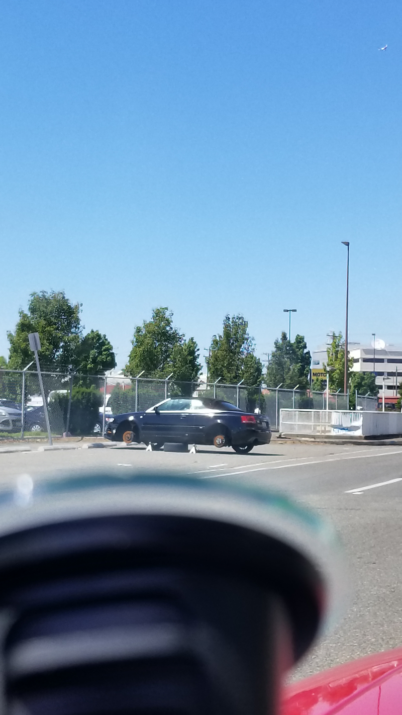 There’s gotta be a story behind this. Right outside of Boeing South Seattle